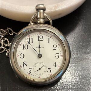 Antique 1896 Waltham Pocket Watch – Victorian Era Silverode Case